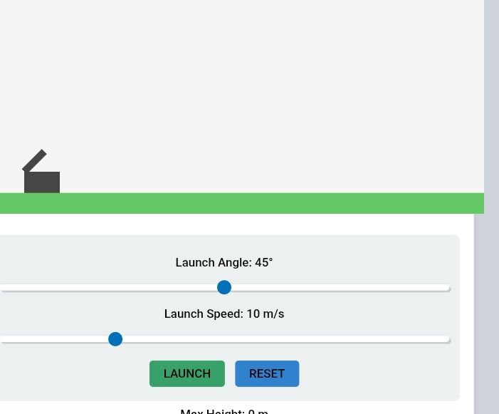 4.10 Projectile Motion Simulator
