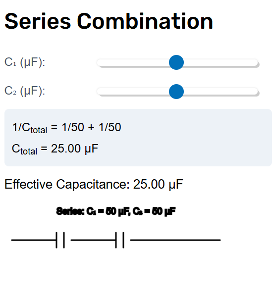 2.14.1 Capacitor Combinations